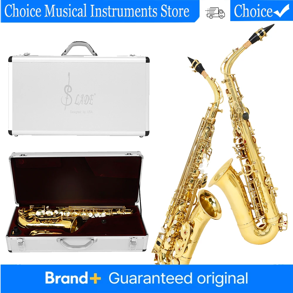 Альт-саксофон SLADE Eb, белый медный набор саксофонов премиум-класса для начинающих, профессиональный электронный плоский альт-саксофон с коробкой для хранения
Альт-саксофон SLADE Eb, белый медный набор саксофонов премиум-класса для начинающих, профессиональный электронный плоский альт-саксофон с коробкой для хранения