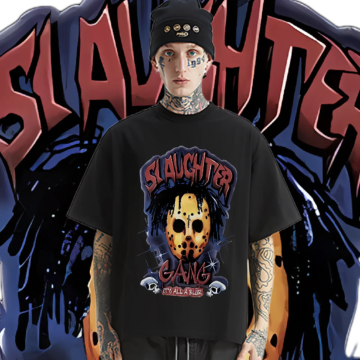 Horror O-Neck Loose Short Sleeve T-shirt Retro Harajuku Men's Tshirt Graphic Rap Style Tops Fashion Tee Frivolous T Shirt
Horror O-Neck Loose Short Sleeve T-shirt Retro Harajuku Men's Tshirt Graphic Rap Style Tops Fashion Tee Frivolous T Shirt