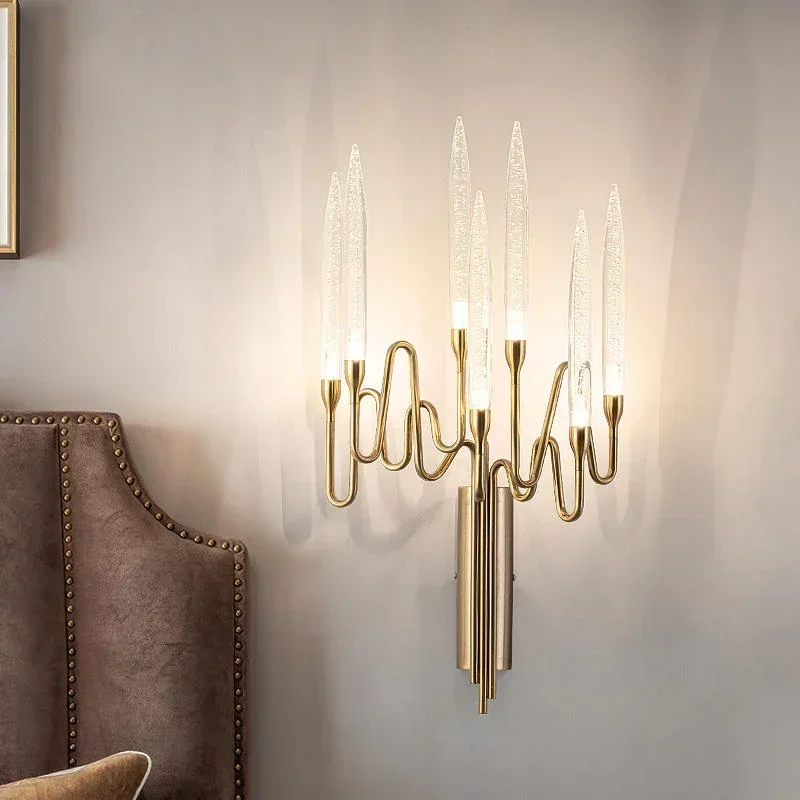 Modern Crystal Sconce For Bedroom Bedside Fashion Candle Wall Lamp Luxury Indoor Lustre Golden Led Home Decor Corridor Light New
Modern Crystal Sconce For Bedroom Bedside Fashion Candle Wall Lamp Luxury Indoor Lustre Golden Led Home Decor Corridor Light New