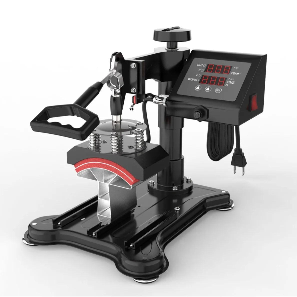 Multifunctional Cap Heat Press Machine Hat Baking Transfer Printer Hot Stamping Machine for DIY Custom Caps Logo Printing
Multifunctional Cap Heat Press Machine Hat Baking Transfer Printer Hot Stamping Machine for DIY Custom Caps Logo Printing
