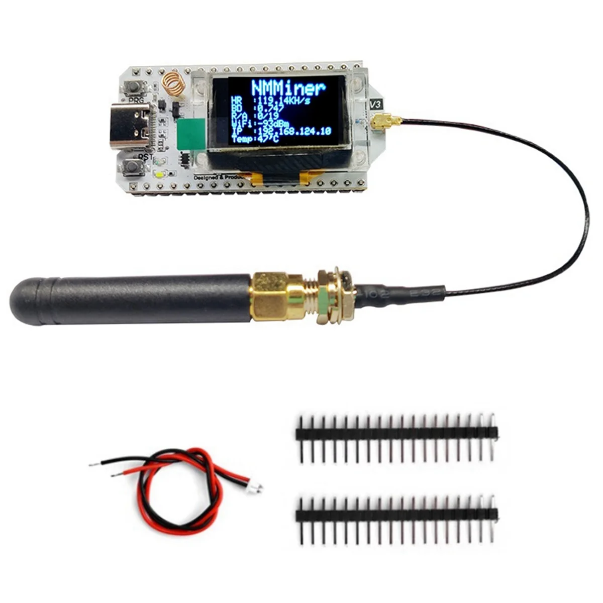 ATP-Nerdminer Hash Rate 119KH/S 0.96 Inch OLED Screen Nerd Miner Bitcoin Solo Miner BTC Lottery Miner ESP32
ATP-Nerdminer Hash Rate 119KH/S 0.96 Inch OLED Screen Nerd Miner Bitcoin Solo Miner BTC Lottery Miner ESP32