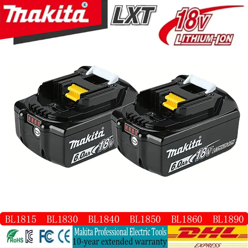 Original Makita Battery 18V 2Ah/3Ah/5Ah/6Ah Li-ion Replacement Battery VR350D, VR350DRFX, VR350DZ,VR450D, VR450DRFX, VR450DZ
Original Makita Battery 18V 2Ah/3Ah/5Ah/6Ah Li-ion Replacement Battery VR350D, VR350DRFX, VR350DZ,VR450D, VR450DRFX, VR450DZ