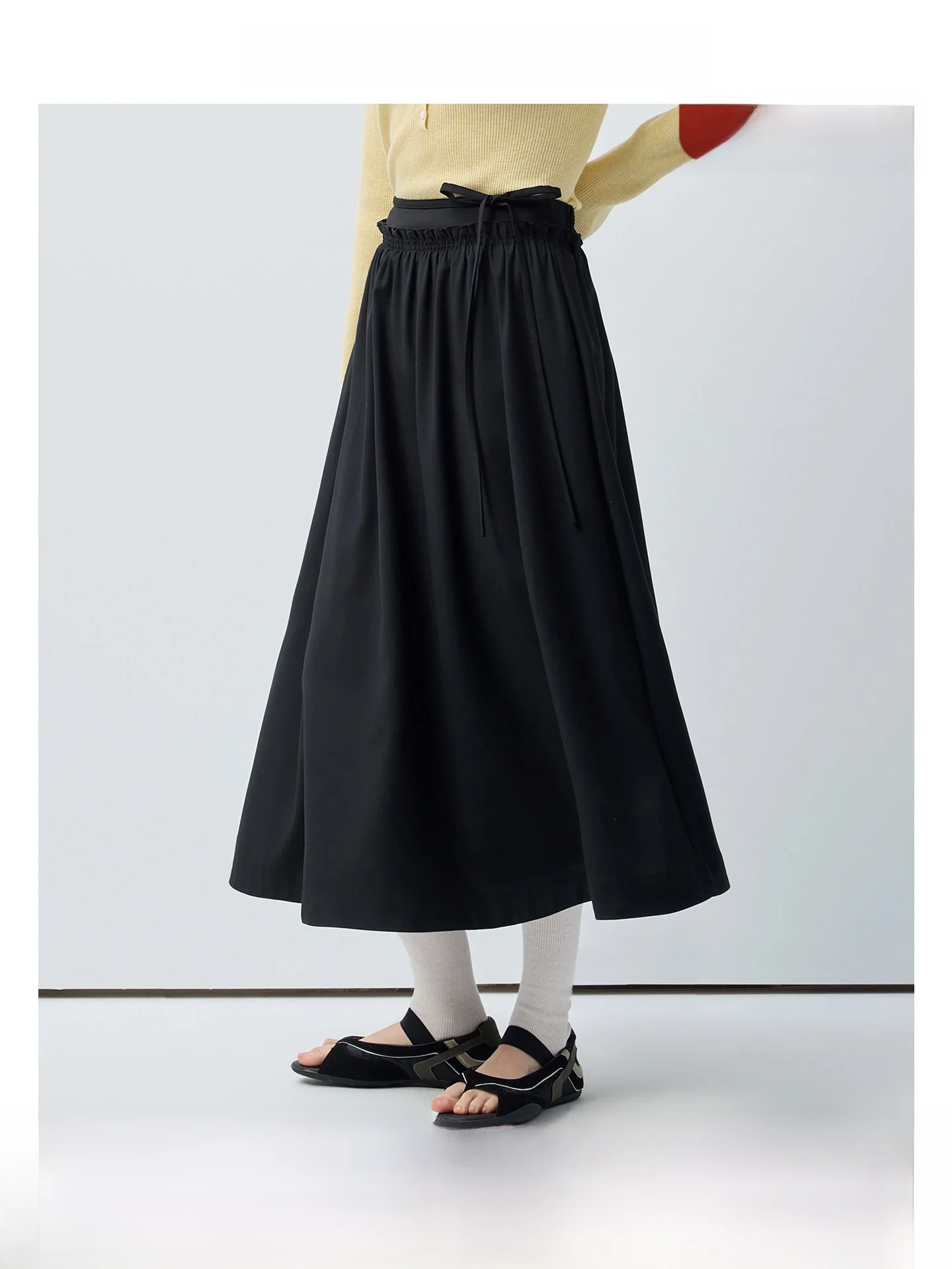 Ele Bla Skirt Women's Versatile High Waist A-Line Skirt Hepburn Sle Commute Korean Version f-length Skirt
Ele Bla Skirt Women's Versatile High Waist A-Line Skirt Hepburn Sle Commute Korean Version f-length Skirt