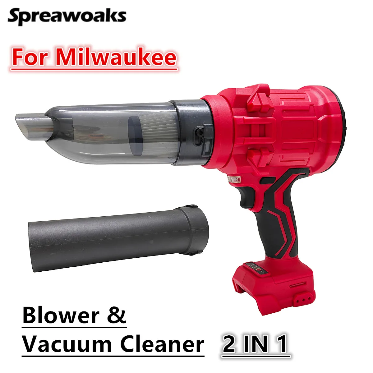 2-in-1 Vacuum Cleaner & Air Blower Brushless Electric High-power Car Home Cleaner Duster Cordless Tool For Milwaukee 18V Battery
2-in-1 Vacuum Cleaner & Air Blower Brushless Electric High-power Car Home Cleaner Duster Cordless Tool For Milwaukee 18V Battery