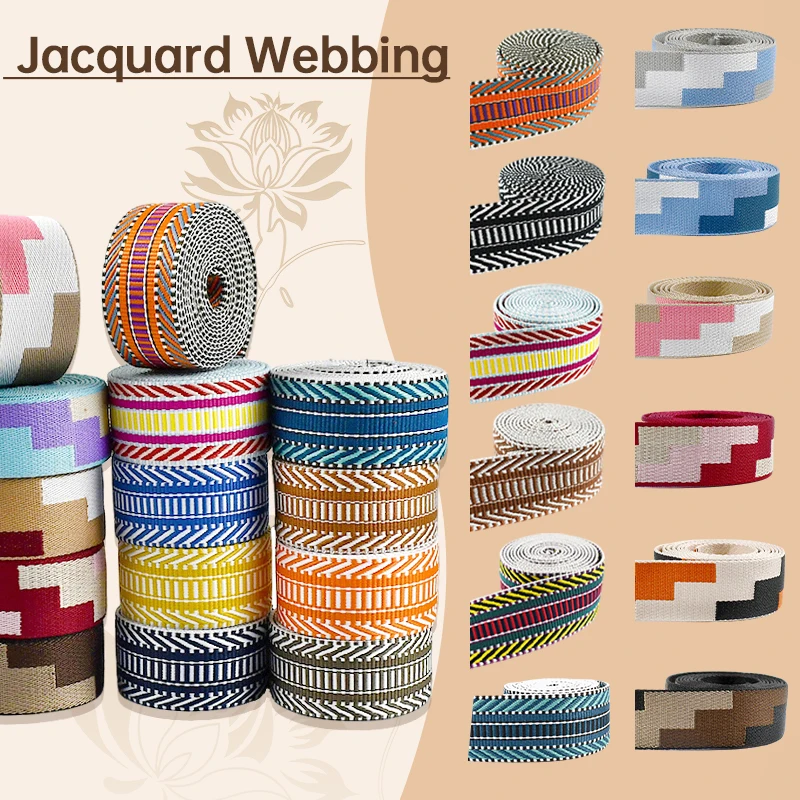 1/2/3/4/5M 38mm Jacquard Webbing Strap Nylon Tapes Backpack Shoulder Harness Decoration Ribbon Belt Sling Sewing Bais Accessory
1/2/3/4/5M 38mm Jacquard Webbing Strap Nylon Tapes Backpack Shoulder Harness Decoration Ribbon Belt Sling Sewing Bais Accessory