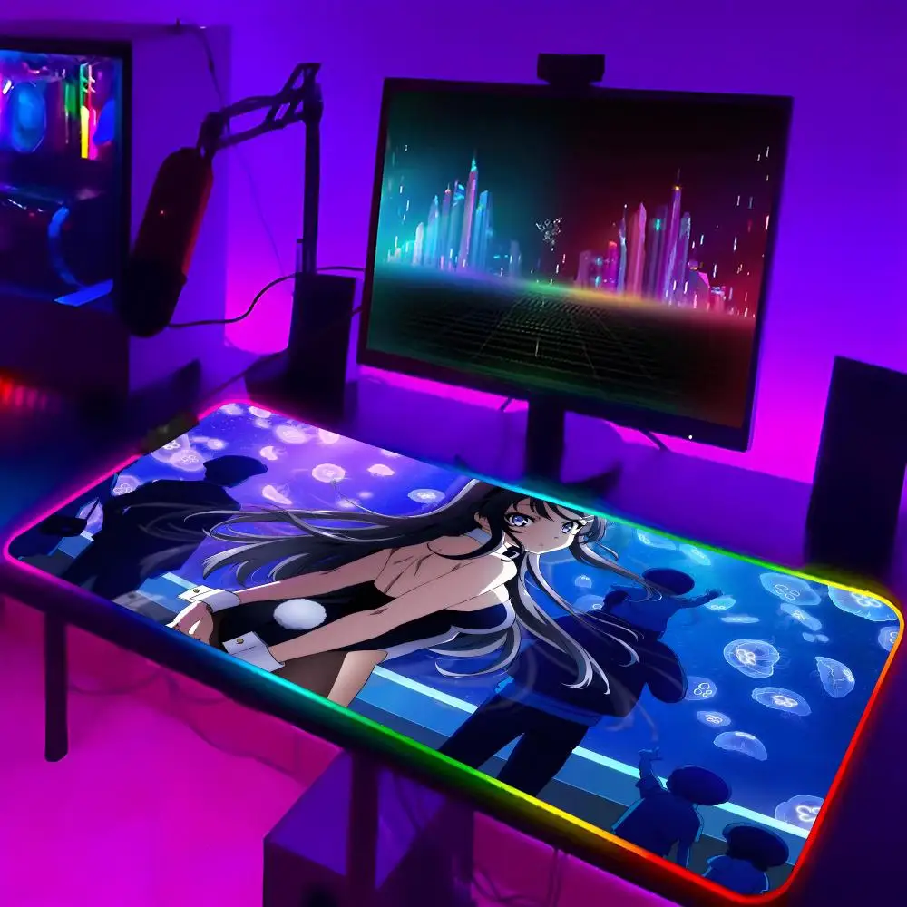 Коврик для мыши Bunny Girl Sakurajima Mai Xxl, коврик для ноутбука, игровой коврик для мыши Rgb с подсветкой клавиатуры, игровые настольные коврики xxl для девочек, Настольный коврик
Коврик для мыши Bunny Girl Sakurajima Mai Xxl, коврик для ноутбука, игровой коврик для мыши Rgb с подсветкой клавиатуры, игровые настольные коврики xxl для девочек, Настольный коврик