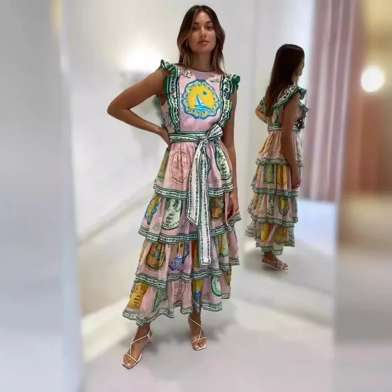 Women's Dress Floral Linen Elegant Long Dresses Casual Vacation Beach Party Dresses Woman Clothing Fashion Summer Dresses 2024
Women's Dress Floral Linen Elegant Long Dresses Casual Vacation Beach Party Dresses Woman Clothing Fashion Summer Dresses 2024