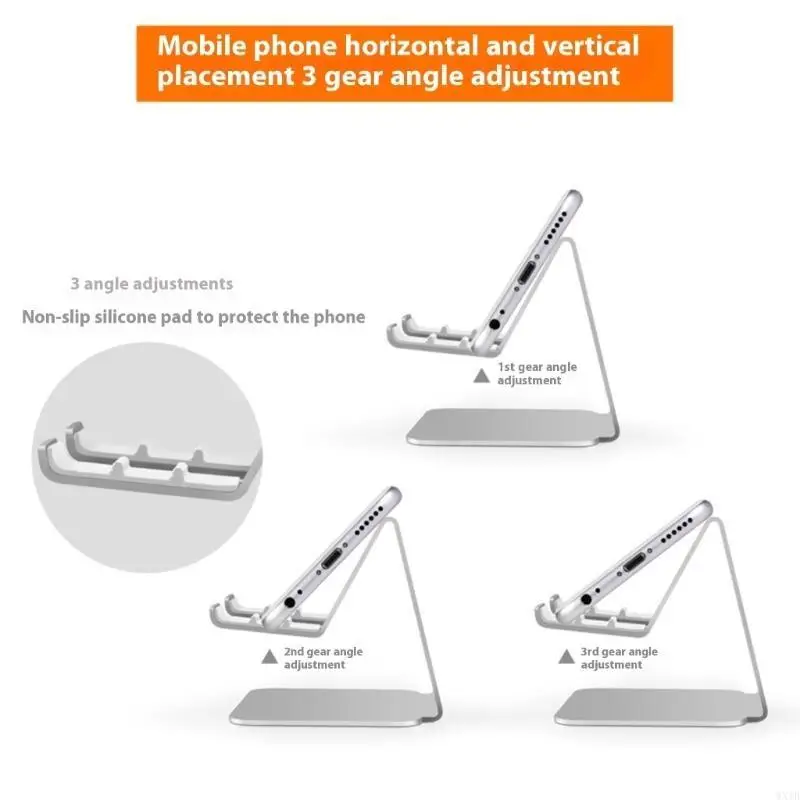 Portable Aluminum Dock Phone Stand Adjustable Holder Desktop Holder
Portable Aluminum Dock Phone Stand Adjustable Holder Desktop Holder