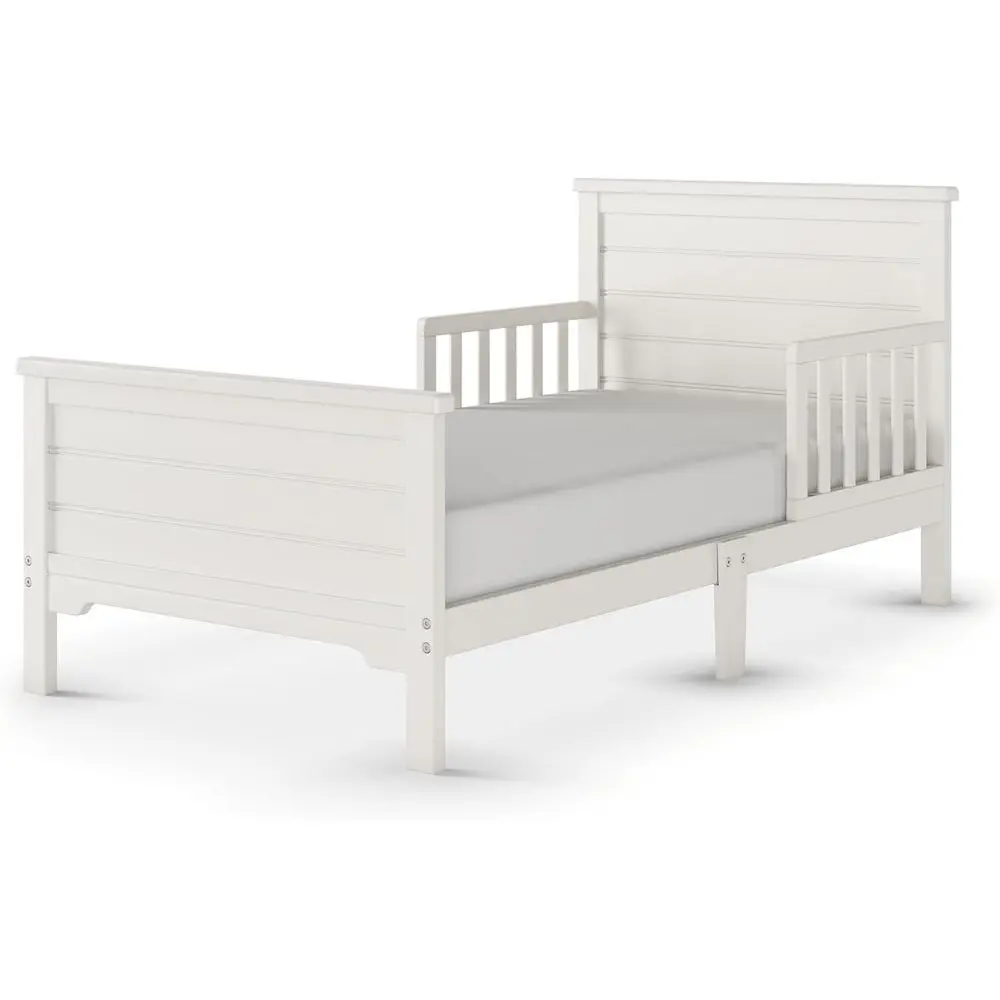 Toddler Bed with Guard Rails, Low to Ground, Pinewood, Brushed Cotton, Modern Design
Toddler Bed with Guard Rails, Low to Ground, Pinewood, Brushed Cotton, Modern Design