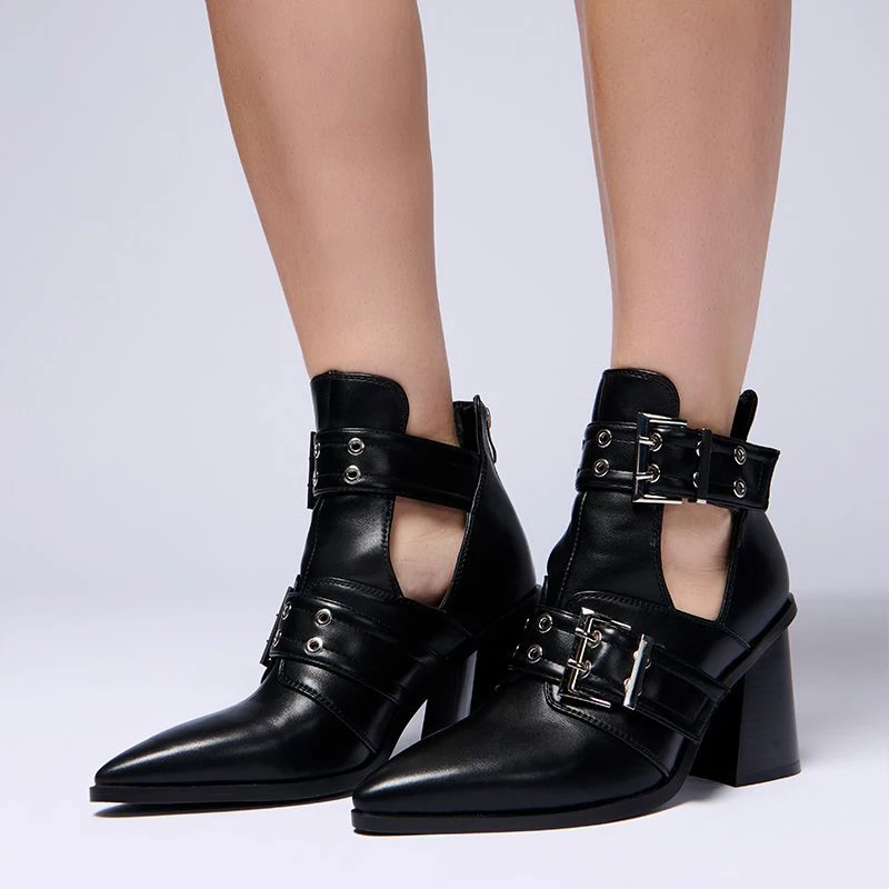 Summer Cut Out High Top Ankle Boots Sexy Women's Metal Buckles Short Boots High Chunky Heels Sandals Shoes
Summer Cut Out High Top Ankle Boots Sexy Women's Metal Buckles Short Boots High Chunky Heels Sandals Shoes