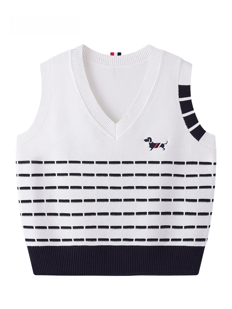 JZZDEMM Knitted Embroidered Vest Women's Waist-Cinching Layering Top V-ne Cotton Blend Regular Length Commute Sle
JZZDEMM Knitted Embroidered Vest Women's Waist-Cinching Layering Top V-ne Cotton Blend Regular Length Commute Sle