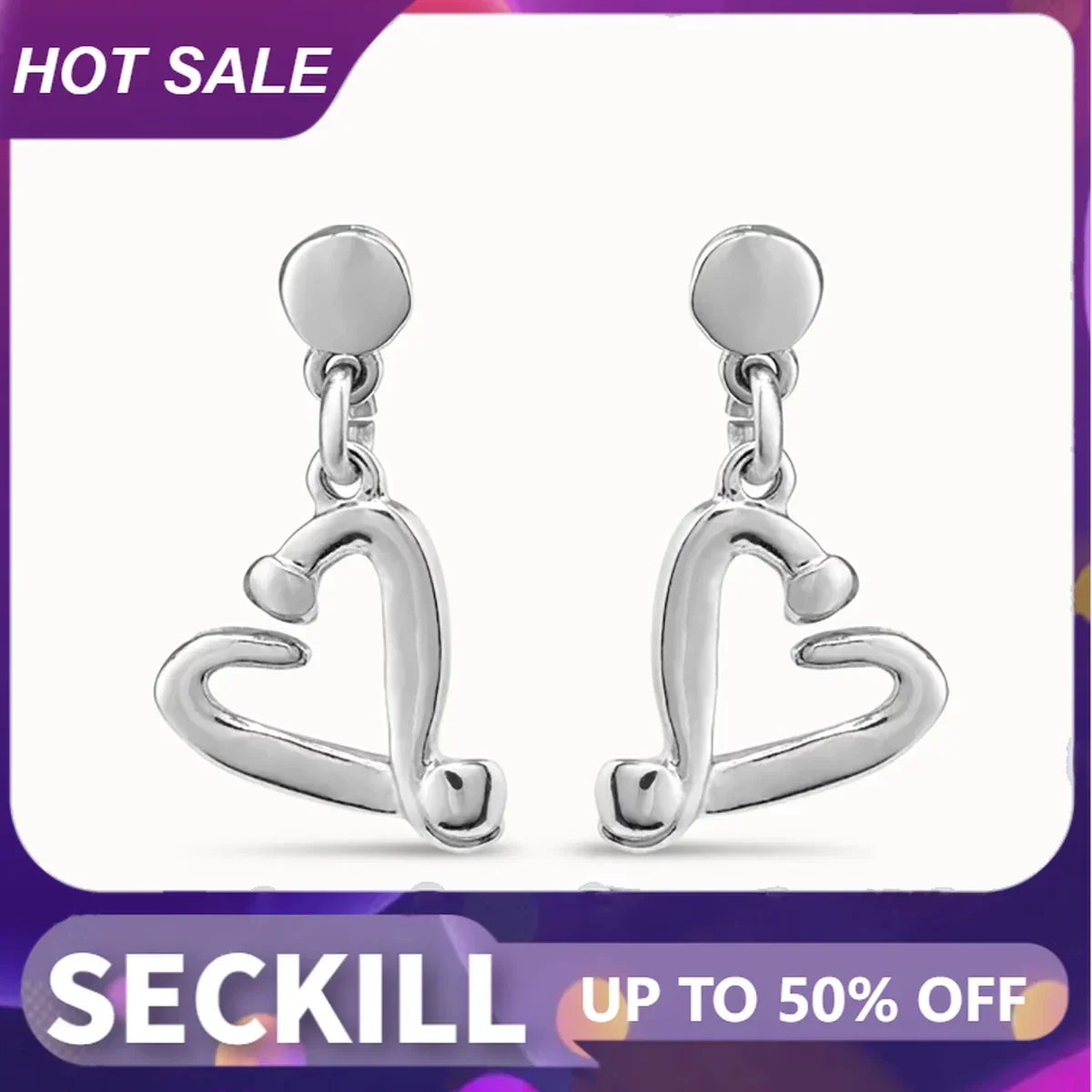 S925de50-Romantic Heart Shaped Female Earrings, High Quality Jewelry, Valentine's Day, Original, New Product,
S925de50-Romantic Heart Shaped Female Earrings, High Quality Jewelry, Valentine's Day, Original, New Product,
