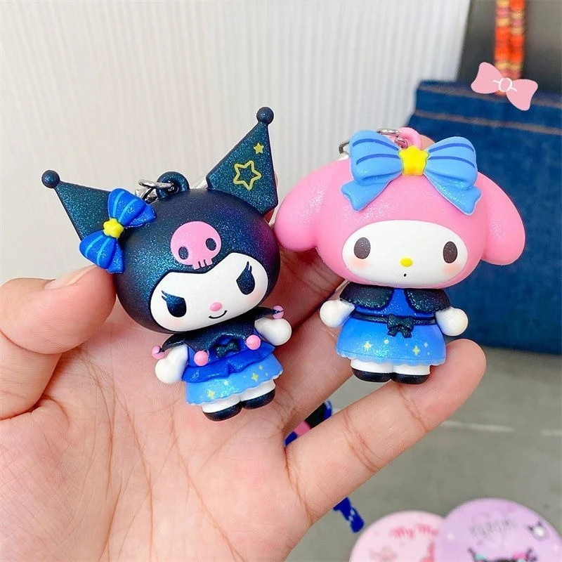 Kawaii Kuromi My Melody Sanrio Cute Student Cartoon Keychains Children Schoolbag Pendants Cute Doll Decorations Gift for Kids 
Kawaii Kuromi My Melody Sanrio Cute Student Cartoon Keychains Children Schoolbag Pendants Cute Doll Decorations Gift for Kids