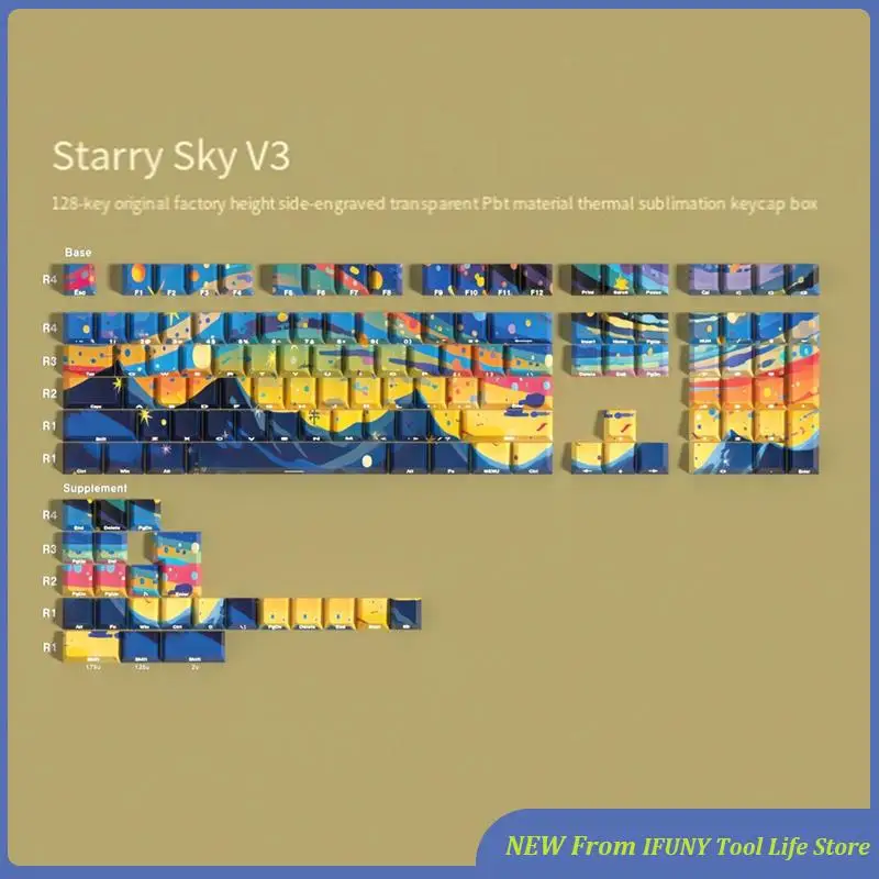 Starry Skys Cherry Keycaps PBT Material Side Letter Dye-Sub Keys Caps For Mechanical Keyboard ISO ANSI Layout New
Starry Skys Cherry Keycaps PBT Material Side Letter Dye-Sub Keys Caps For Mechanical Keyboard ISO ANSI Layout New