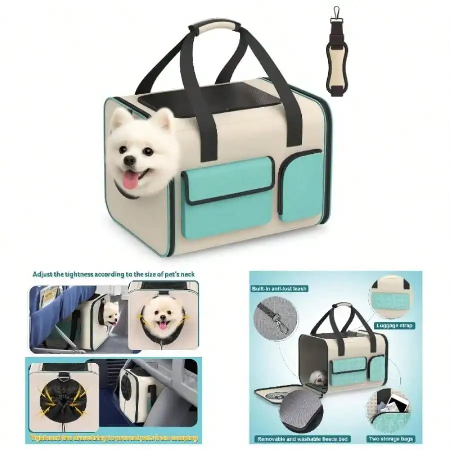 Dog Travel Bag - Soft Sided Pet Travel To 15LBS Small Dogs - Breathable And Comfortable Car Trip Camping Outdoor Vet Hospi
Dog Travel Bag - Soft Sided Pet Travel To 15LBS Small Dogs - Breathable And Comfortable Car Trip Camping Outdoor Vet Hospi