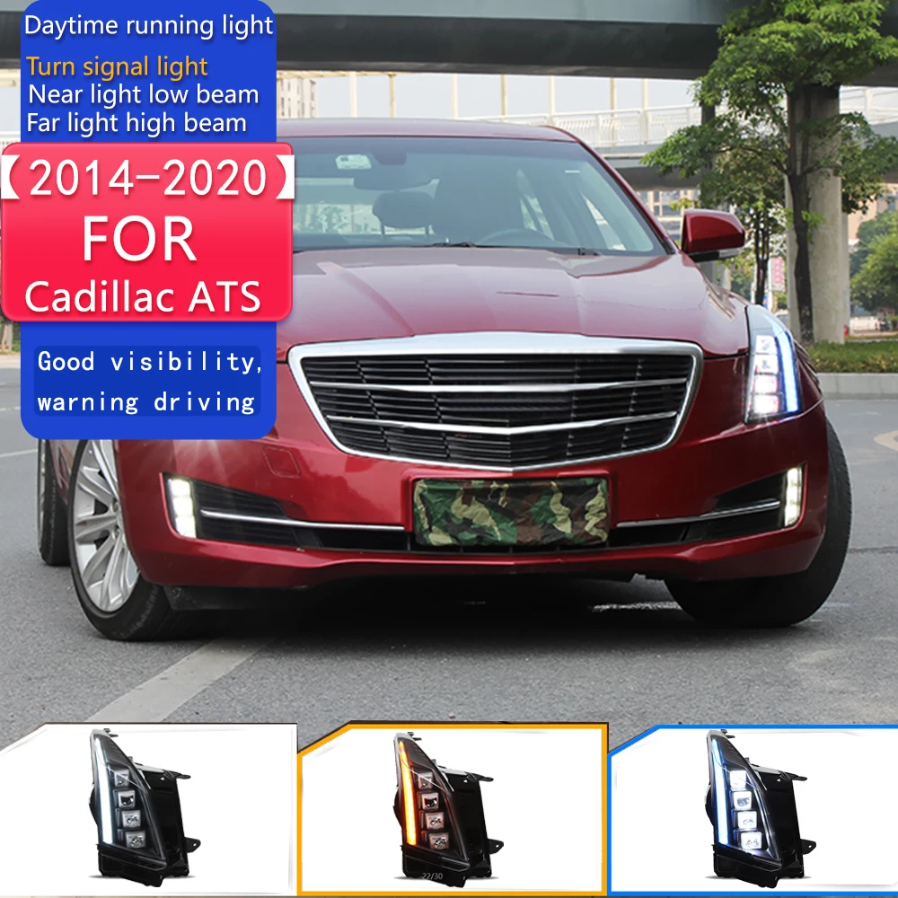 Car Lights for Cadillac ATS LED Headlight Projector Lens 2014-2020 Head Lamp Front DRL Dynamic Signal Automotive Accessories 
Car Lights for Cadillac ATS LED Headlight Projector Lens 2014-2020 Head Lamp Front DRL Dynamic Signal Automotive Accessories