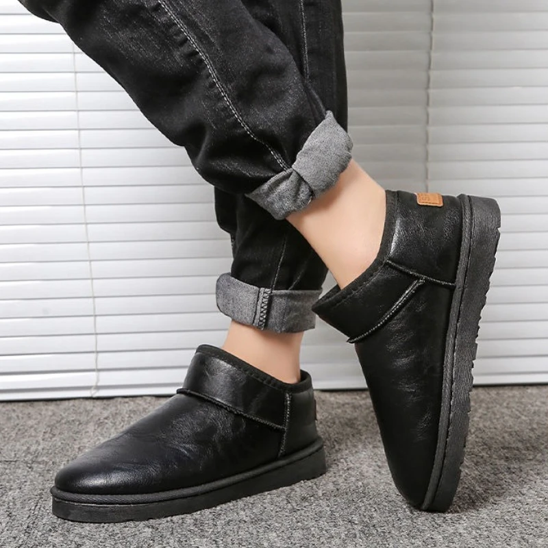 Men's Winter Warm Anti Slip Waterproof Snow Boots 2025 New Flat Sole Height Boost Vintage Thickened Fleece Lined Large Size
Men's Winter Warm Anti Slip Waterproof Snow Boots 2025 New Flat Sole Height Boost Vintage Thickened Fleece Lined Large Size