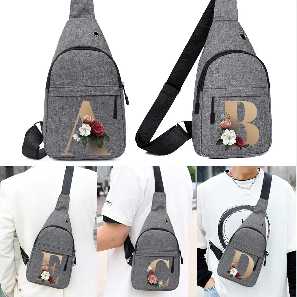Men Chest Bag 2023 New Gold Letter Printed Chest Bag Outdoor Casual Sport Funny Pack Canvas Fashion One Shoulder Crossbody Bag
Men Chest Bag 2023 New Gold Letter Printed Chest Bag Outdoor Casual Sport Funny Pack Canvas Fashion One Shoulder Crossbody Bag