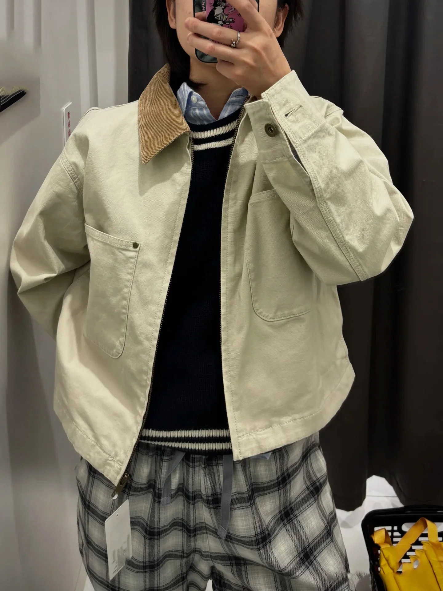 SUMU Casual Zipper ort Jaet Vintage Barn Sle Turn-down Collar Women's Outerwear Autumn Cotton Long Sve Coat
SUMU Casual Zipper ort Jaet Vintage Barn Sle Turn-down Collar Women's Outerwear Autumn Cotton Long Sve Coat