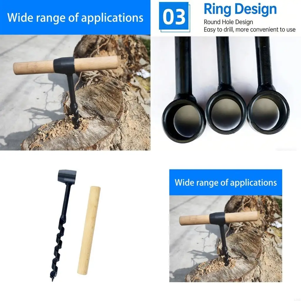 Hand Auger Drill Twist Drill Bit for Woodworking from 10mm to 25mm Handle for Convenient Outdoor Operation
Hand Auger Drill Twist Drill Bit for Woodworking from 10mm to 25mm Handle for Convenient Outdoor Operation