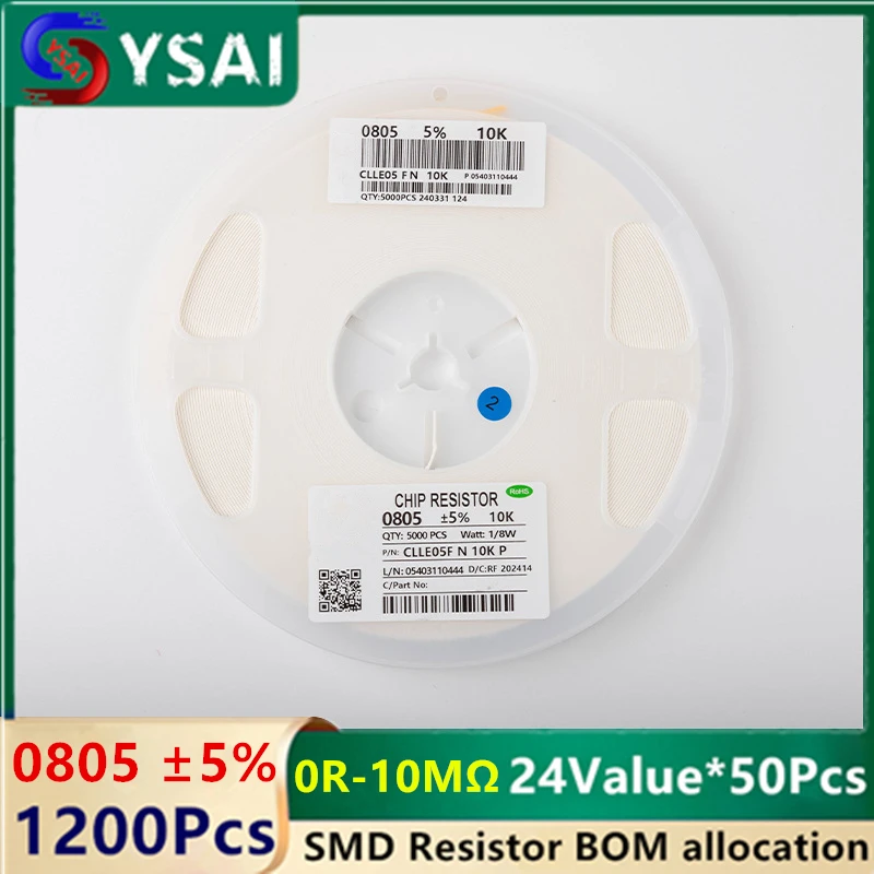1200 шт. 0805 ± 5% резистор SMD 0R-10 МОм 1/8 Вт 8R2 470 560 91,3 кОм чип-резистор допуск для печатной платы/электроники RoHS распределение спецификации
1200 шт. 0805 ± 5% резистор SMD 0R-10 МОм 1/8 Вт 8R2 470 560 91,3 кОм чип-резистор допуск для печатной платы/электроники RoHS распределение спецификации