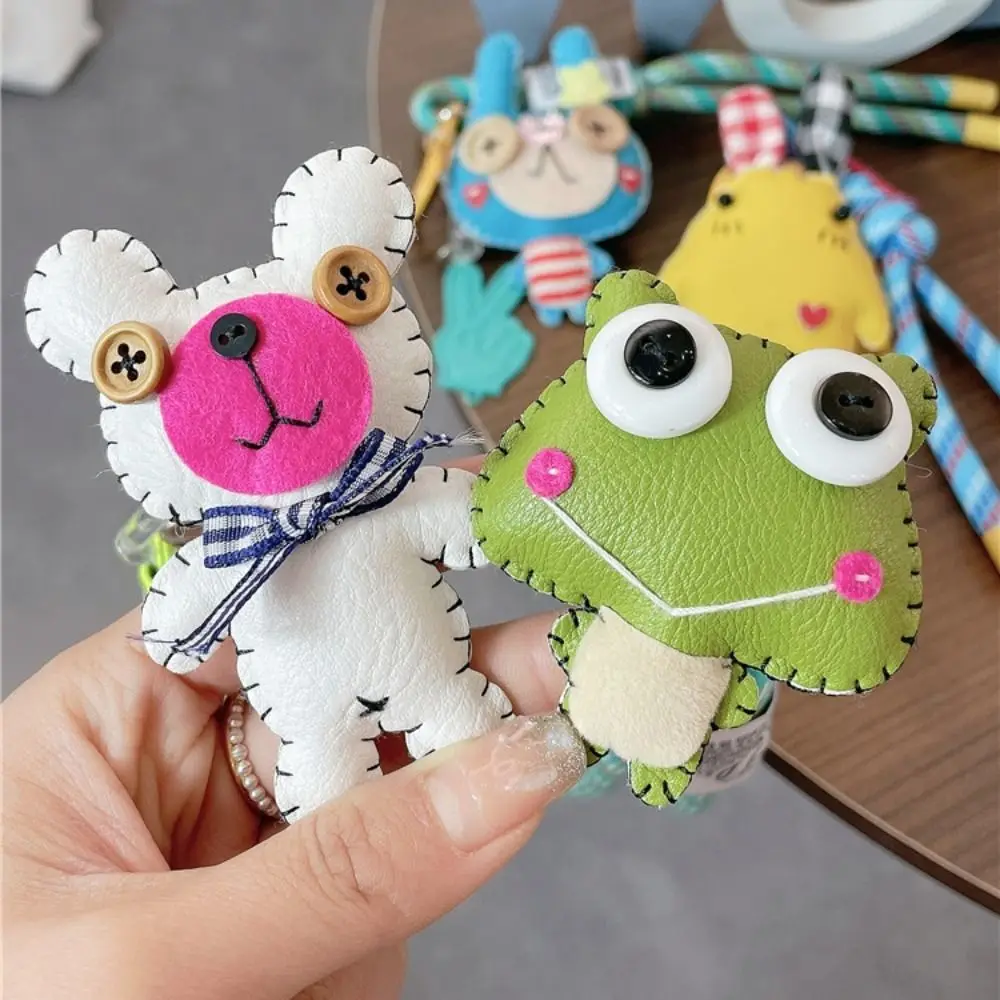 Creative Exquisite Leather Keychain Accessories Cute Cartoon Keychain PU Bag Ornament Car Keyring Friends
Creative Exquisite Leather Keychain Accessories Cute Cartoon Keychain PU Bag Ornament Car Keyring Friends
