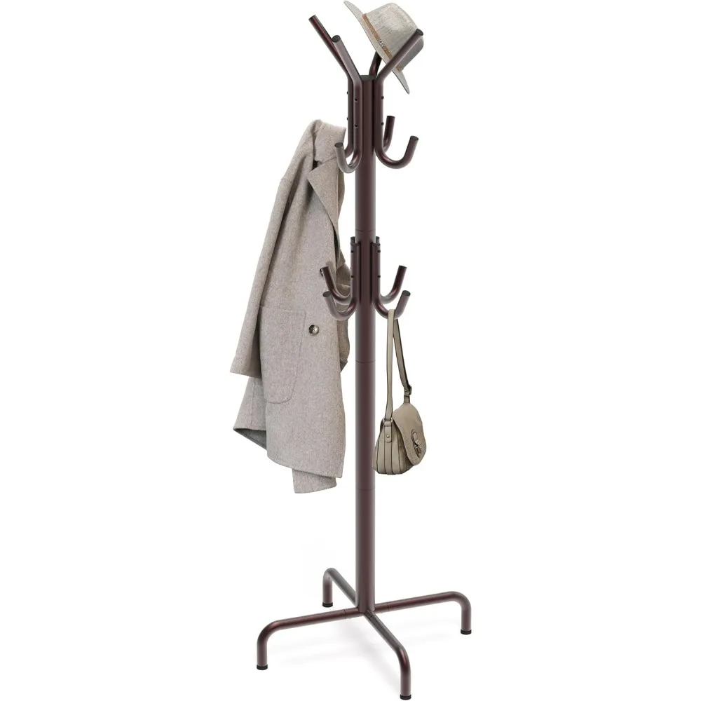 Freestanding Coat and Hat Rack with 12 Hooks in Bronze Finish
Freestanding Coat and Hat Rack with 12 Hooks in Bronze Finish