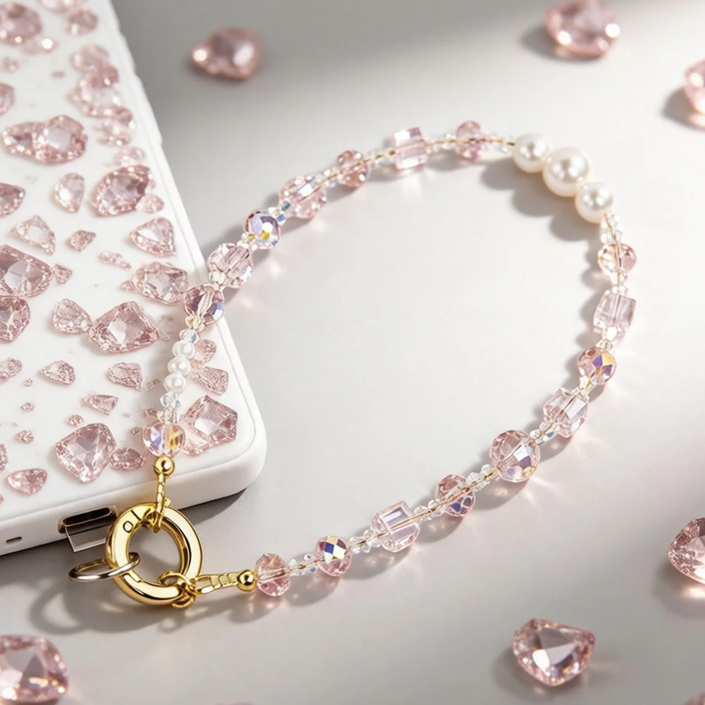 MQIQI Phone Charm Strap Crystal Luxury Lanyard Strap Handmade Bead Wrist Chain Keyring Pendant Anti-Lost Phone Charm Accessory
MQIQI Phone Charm Strap Crystal Luxury Lanyard Strap Handmade Bead Wrist Chain Keyring Pendant Anti-Lost Phone Charm Accessory