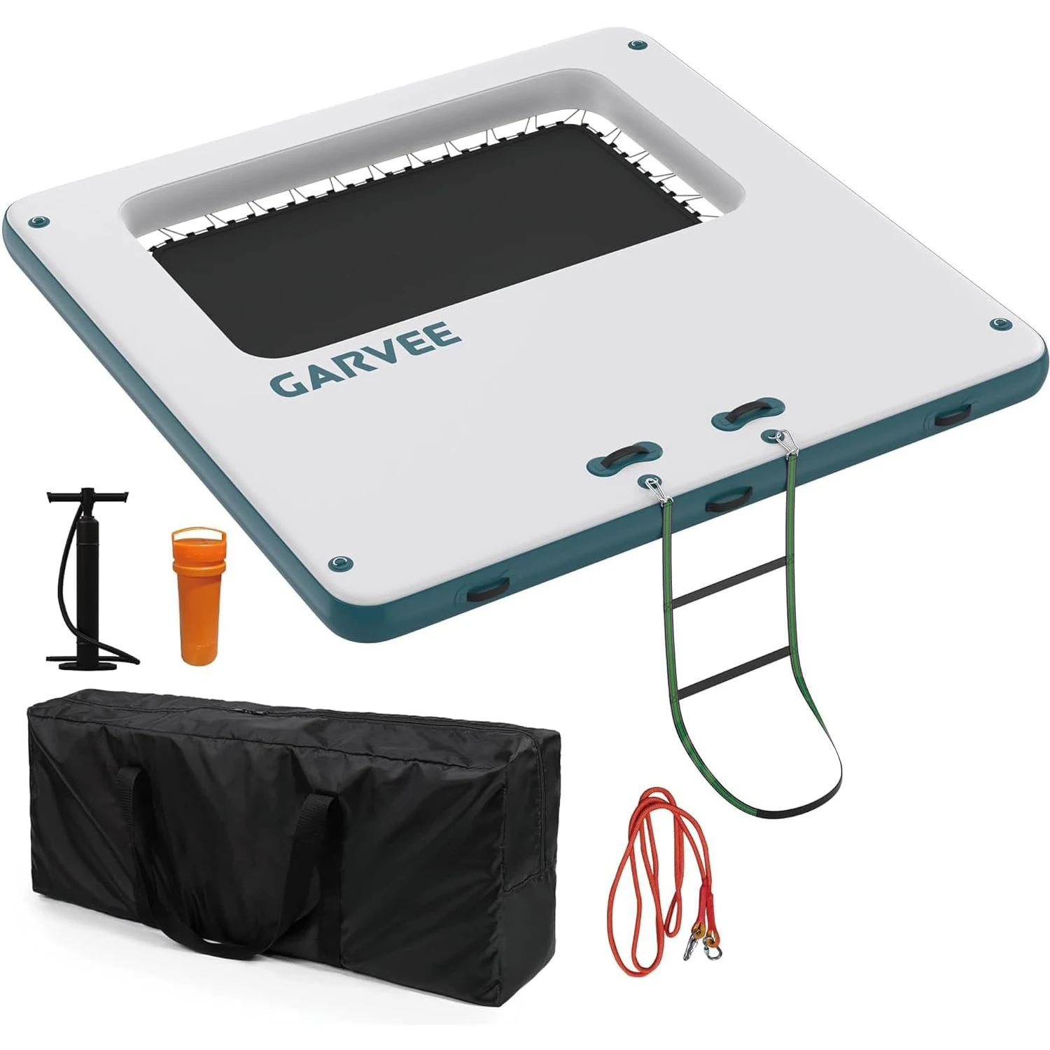 10x10FT Inflatable Floating Dock,Square Inflatable Dock Floating Platform with Mesh Swim Area,Boats,Pool,Lake,Beach,Ocean
10x10FT Inflatable Floating Dock,Square Inflatable Dock Floating Platform with Mesh Swim Area,Boats,Pool,Lake,Beach,Ocean