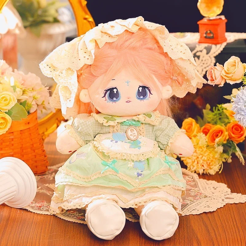 Suitable for 40CM size baby dress made of cotton. French-style princess dress set for plush dolls. Cotton baby doll clothes.
Suitable for 40CM size baby dress made of cotton. French-style princess dress set for plush dolls. Cotton baby doll clothes.