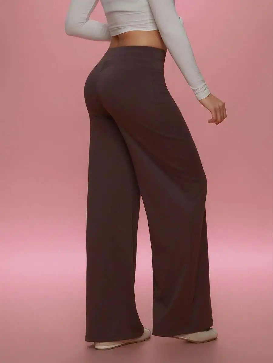 High-Waisted Wide Leg Pants For Women, Loose Fit Comfortable Trousers With V-Shaped Back Cut
High-Waisted Wide Leg Pants For Women, Loose Fit Comfortable Trousers With V-Shaped Back Cut