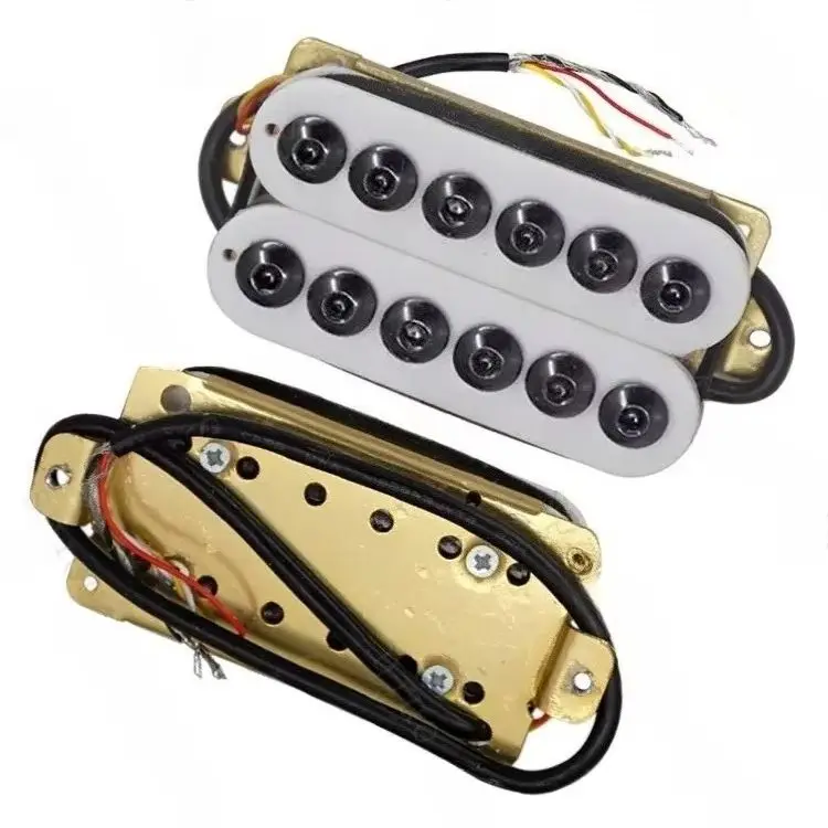 1Set White 4-Wire Humbucker Pickups Double Coil Guitar Pickups with Large Pole Pieces for Neck Bridge Position Replacement Parts
1Set White 4-Wire Humbucker Pickups Double Coil Guitar Pickups with Large Pole Pieces for Neck Bridge Position Replacement Parts