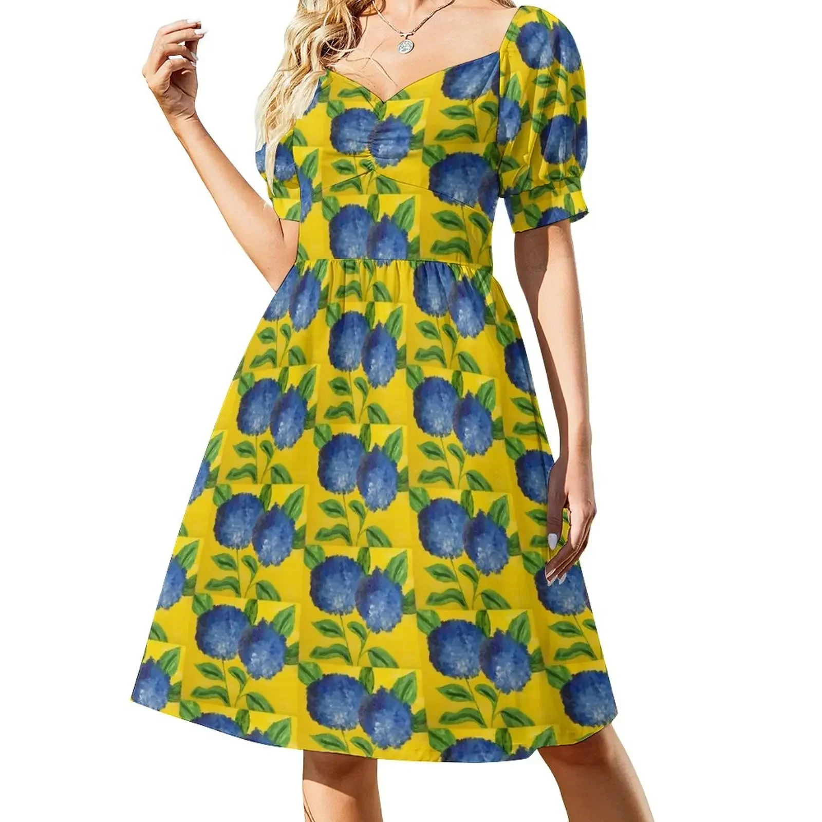 Blue Hydrangeas Short-Sleeved Dress prom clothes evening dress woman long dresses for women luxury evening dresses 2025 Dress
Blue Hydrangeas Short-Sleeved Dress prom clothes evening dress woman long dresses for women luxury evening dresses 2025 Dress