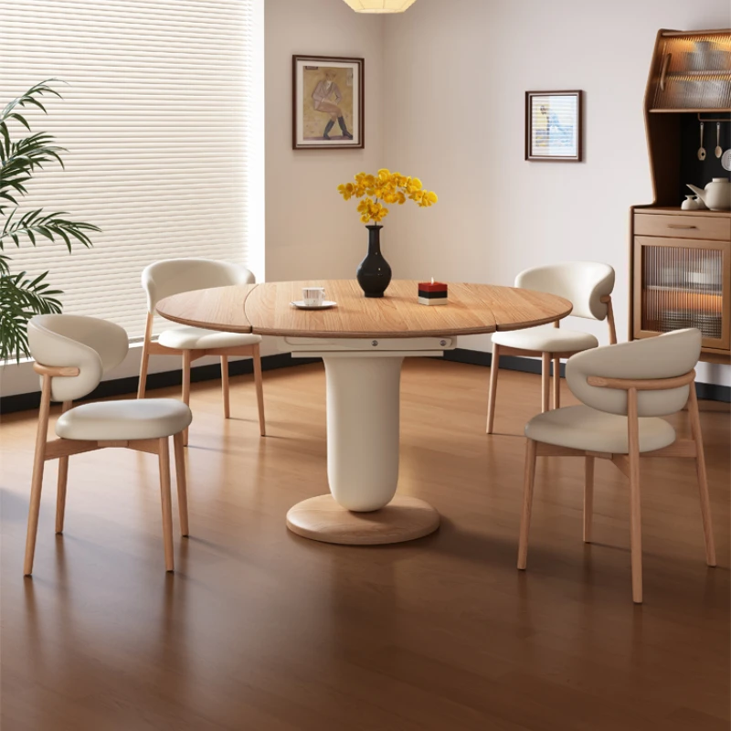Solid Wood Folding Dining Table Chair Combination Small Cream Square Round Telescopic Household Style Kitchen Furniture
Solid Wood Folding Dining Table Chair Combination Small Cream Square Round Telescopic Household Style Kitchen Furniture