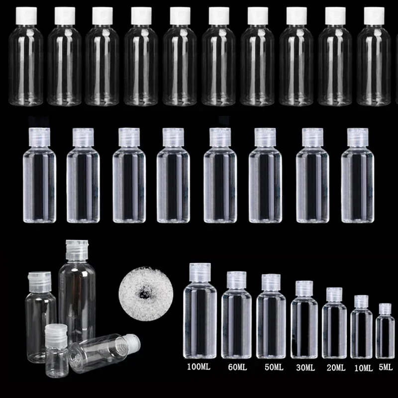 50Pcs 5ml-100ml PET Plastic Empty Transparent Squeeze Bottles With Clear&White Flip Cap For Travel Shampoo Conditioner Lotion
50Pcs 5ml-100ml PET Plastic Empty Transparent Squeeze Bottles With Clear&White Flip Cap For Travel Shampoo Conditioner Lotion