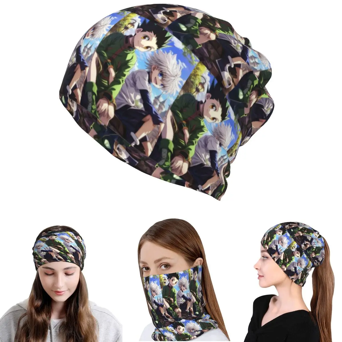 Cartoon Anime Hunter X Hunter Bandana Neck Gaiter Magic Scarf Multi-use Cycling Scarf Beanies Hat for Men Women Adult All Season
Cartoon Anime Hunter X Hunter Bandana Neck Gaiter Magic Scarf Multi-use Cycling Scarf Beanies Hat for Men Women Adult All Season