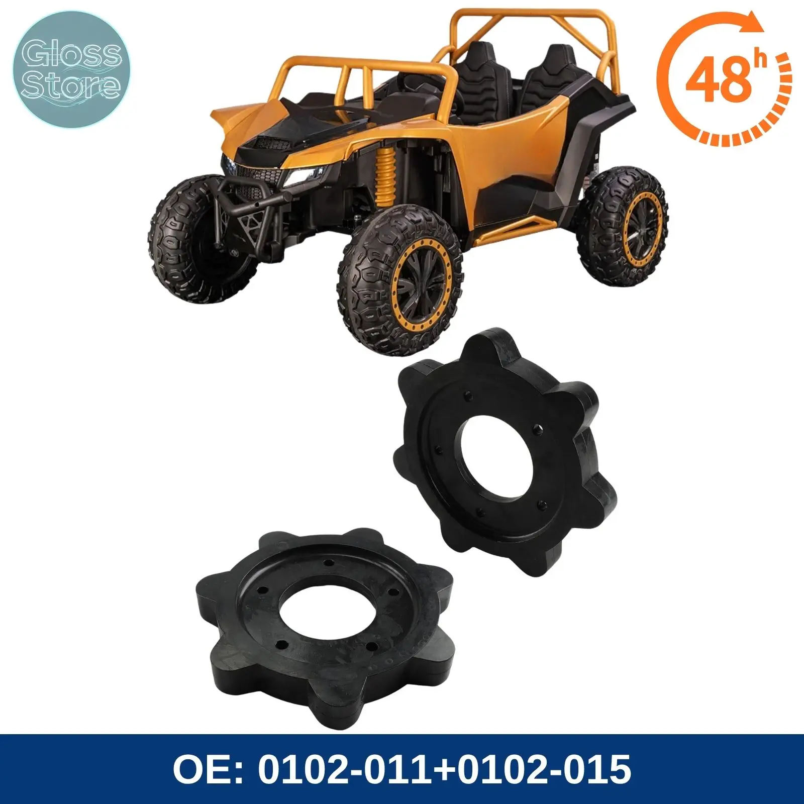 0102-011 0102-015 Replacement Drive Shaft Sprocket and Idler Wheel Set For CLEATED TRACK 1967-1972 For LYNX I II 340 1974
0102-011 0102-015 Replacement Drive Shaft Sprocket and Idler Wheel Set For CLEATED TRACK 1967-1972 For LYNX I II 340 1974