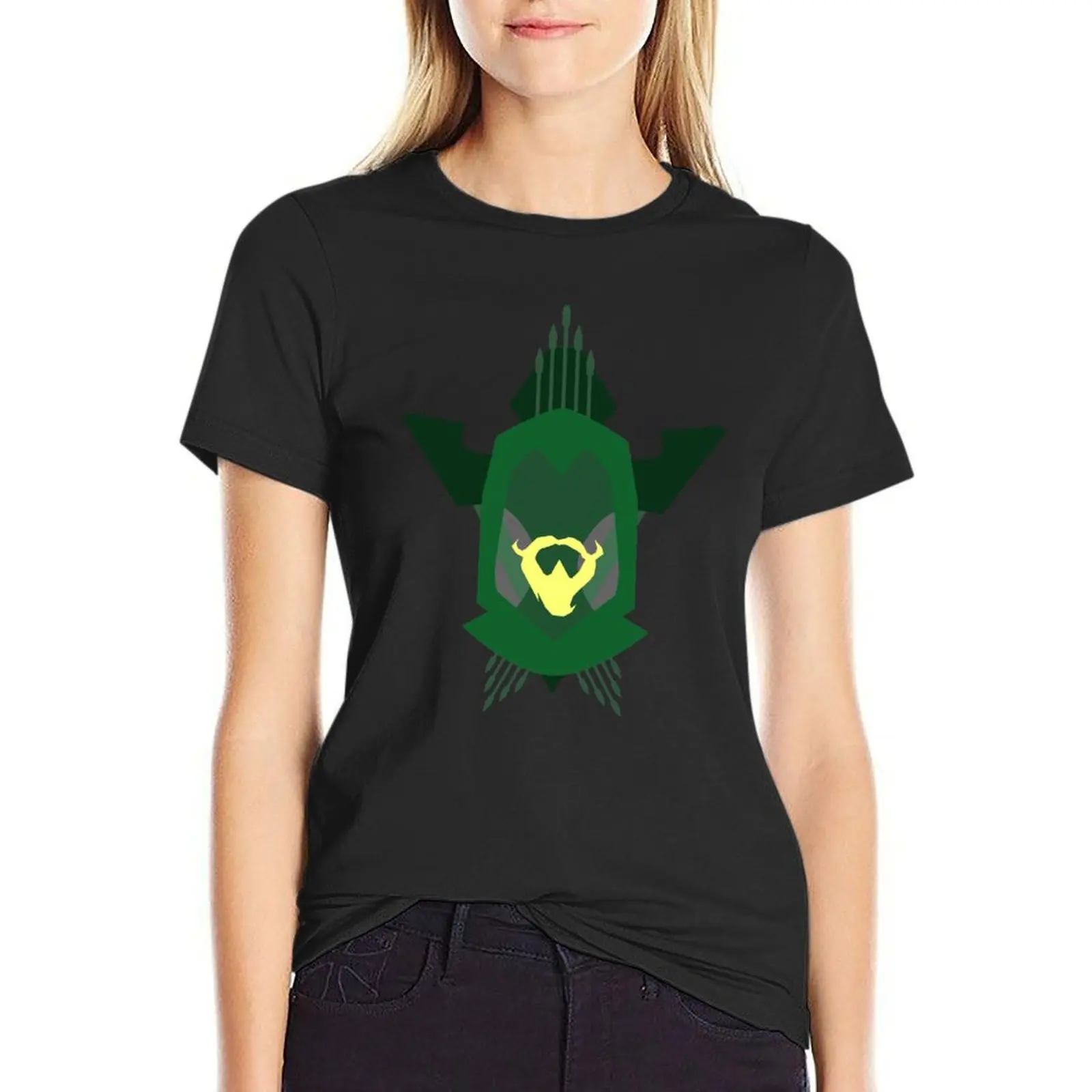 The Emerald Archer - Green Arrow T-Shirt sweat tops vintage t-shirts for Women cotton
The Emerald Archer - Green Arrow T-Shirt sweat tops vintage t-shirts for Women cotton