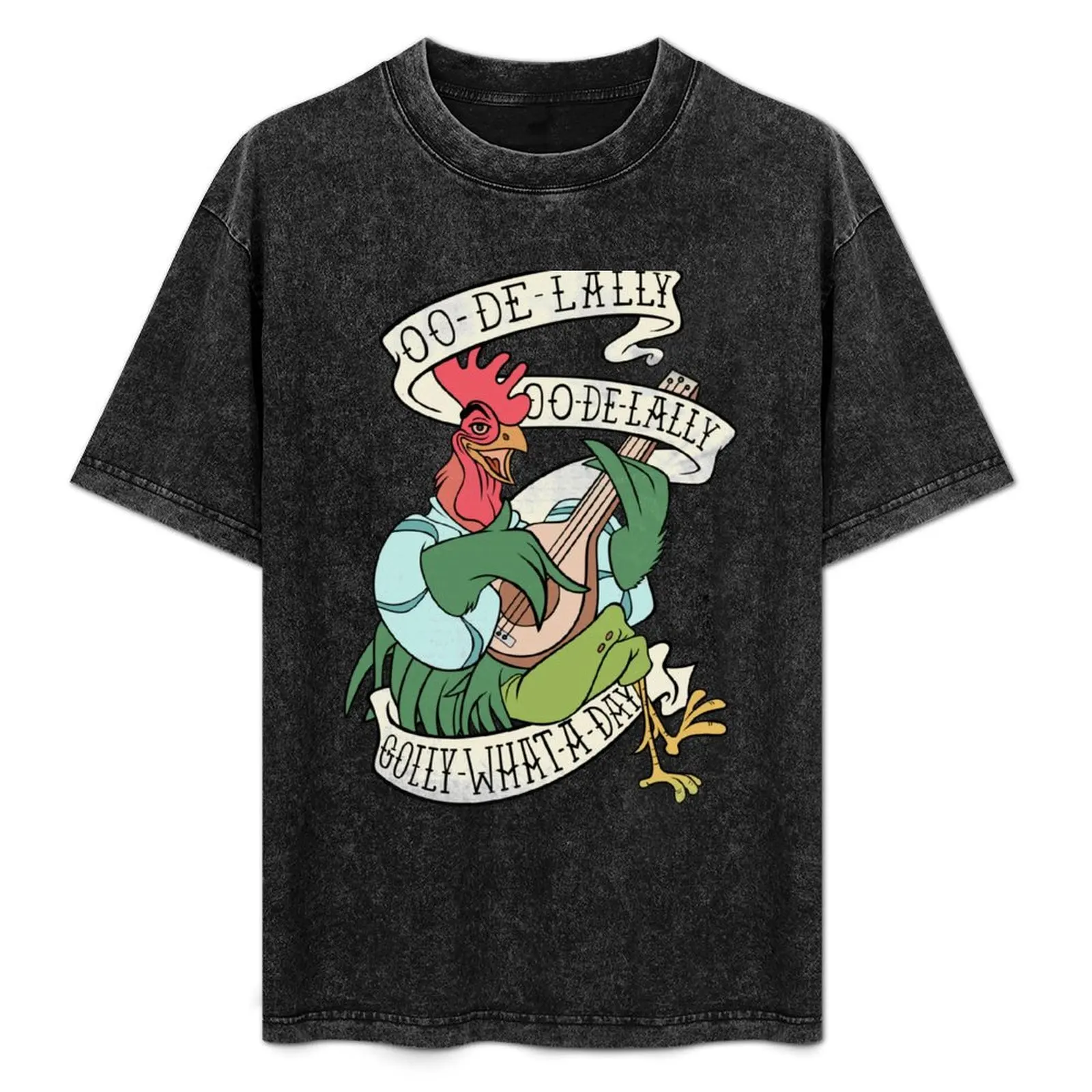 Distressed Alan A Dale Rooster Bard - Golly What a Day Tattoo Banner Design T-Shirt Classic Graphic Short Sleeve Top
Distressed Alan A Dale Rooster Bard - Golly What a Day Tattoo Banner Design T-Shirt Classic Graphic Short Sleeve Top