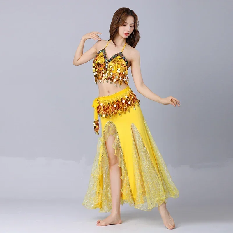 Women Belly Dance Costume Oriental Dance Skirt Suit Stage Performance 3pcs Bra Belt Skirt Bellydancing Wear Lady Dance Outfits
Women Belly Dance Costume Oriental Dance Skirt Suit Stage Performance 3pcs Bra Belt Skirt Bellydancing Wear Lady Dance Outfits