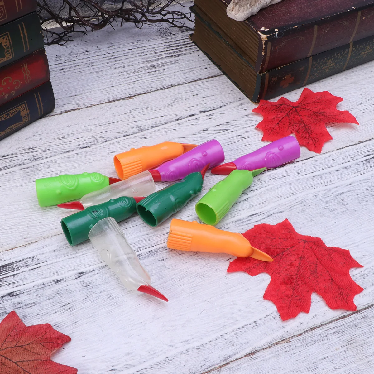 50Pcs Plastic Fake Fingernails Scary Claws Long Tip Halloween Party Props for Cosplay Witch Zombie Ghoul Costume
50Pcs Plastic Fake Fingernails Scary Claws Long Tip Halloween Party Props for Cosplay Witch Zombie Ghoul Costume