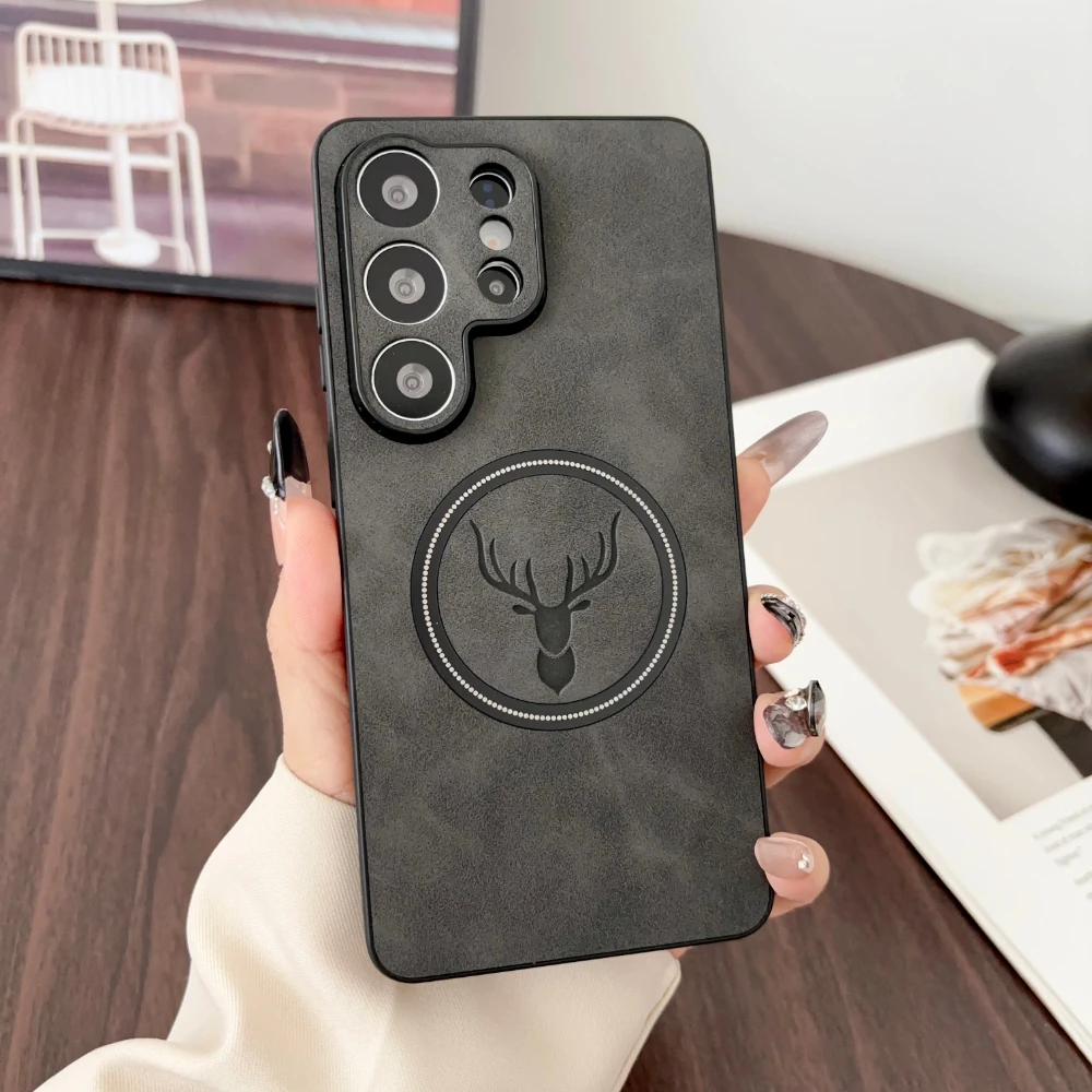 Luxury Deer Cortex Magsafe Magnetic Phone Case For Samsung Note 20 21 S 22 23 24 25 26 Ultra Plus FE Shockproof Protection Cover
Luxury Deer Cortex Magsafe Magnetic Phone Case For Samsung Note 20 21 S 22 23 24 25 26 Ultra Plus FE Shockproof Protection Cover