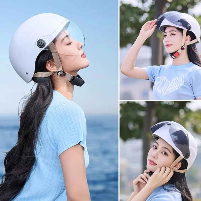 2024 New Electric Bike Helmet Summer Motorcycle Sun Protection Riding Helmet Men'S Women Universal Lightweight Safety Helmet
2024 New Electric Bike Helmet Summer Motorcycle Sun Protection Riding Helmet Men'S Women Universal Lightweight Safety Helmet
