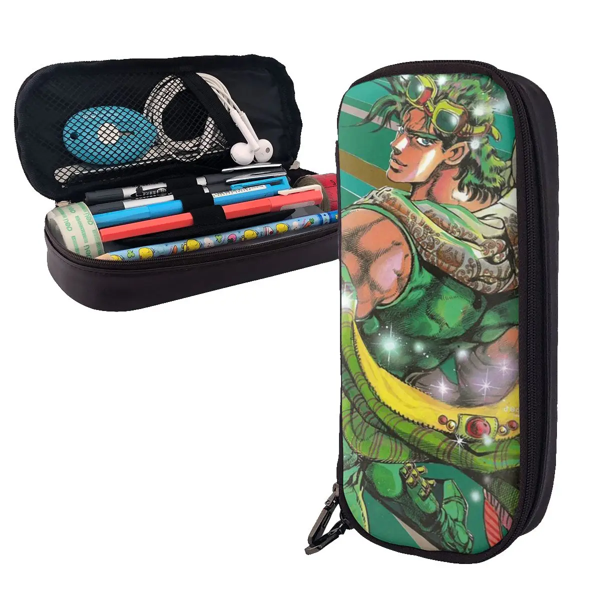 Jojo Bizarre Adventure Joseph Joestar Leather Pencil Case Pen Holder Storage Large Capacity Pen Box Pencil Bag for Boy Girl Gift
Jojo Bizarre Adventure Joseph Joestar Leather Pencil Case Pen Holder Storage Large Capacity Pen Box Pencil Bag for Boy Girl Gift