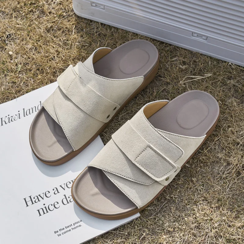 Flat Slippers Women Men Couple Outdoor Bottom Non-slip Cork Platform Slippers Beach Comfortable Flip Flops Sandals 35-47
Flat Slippers Women Men Couple Outdoor Bottom Non-slip Cork Platform Slippers Beach Comfortable Flip Flops Sandals 35-47