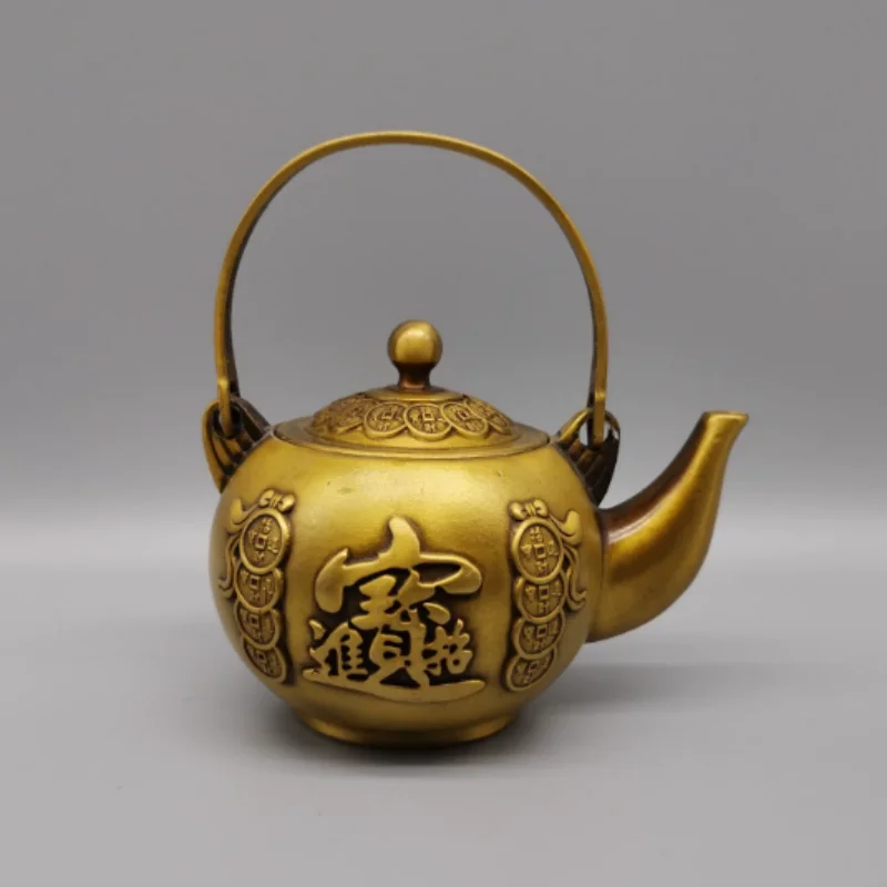 Antique Copper Eight Treasures Teapot Wine Pot Home Office Tea Ceremony Creative Ornament modern exquisite handicraft
Antique Copper Eight Treasures Teapot Wine Pot Home Office Tea Ceremony Creative Ornament modern exquisite handicraft