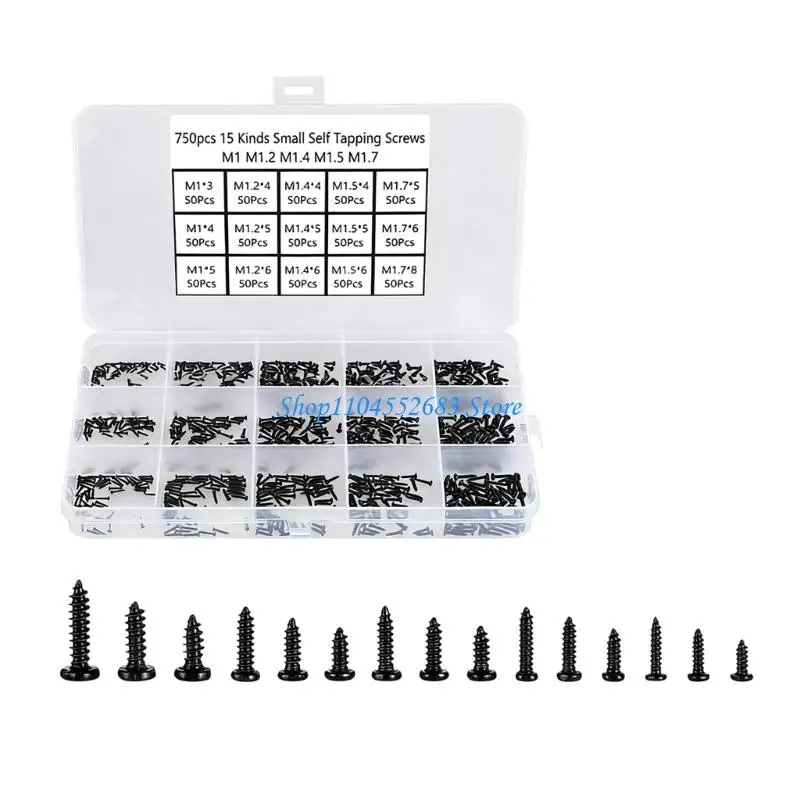 Y6GD Bulk Pack Of 750 Black Crosses Pan Head Auto Tapping Screws Home Repair Screws For Carpentry And Repairs
Y6GD Bulk Pack Of 750 Black Crosses Pan Head Auto Tapping Screws Home Repair Screws For Carpentry And Repairs
