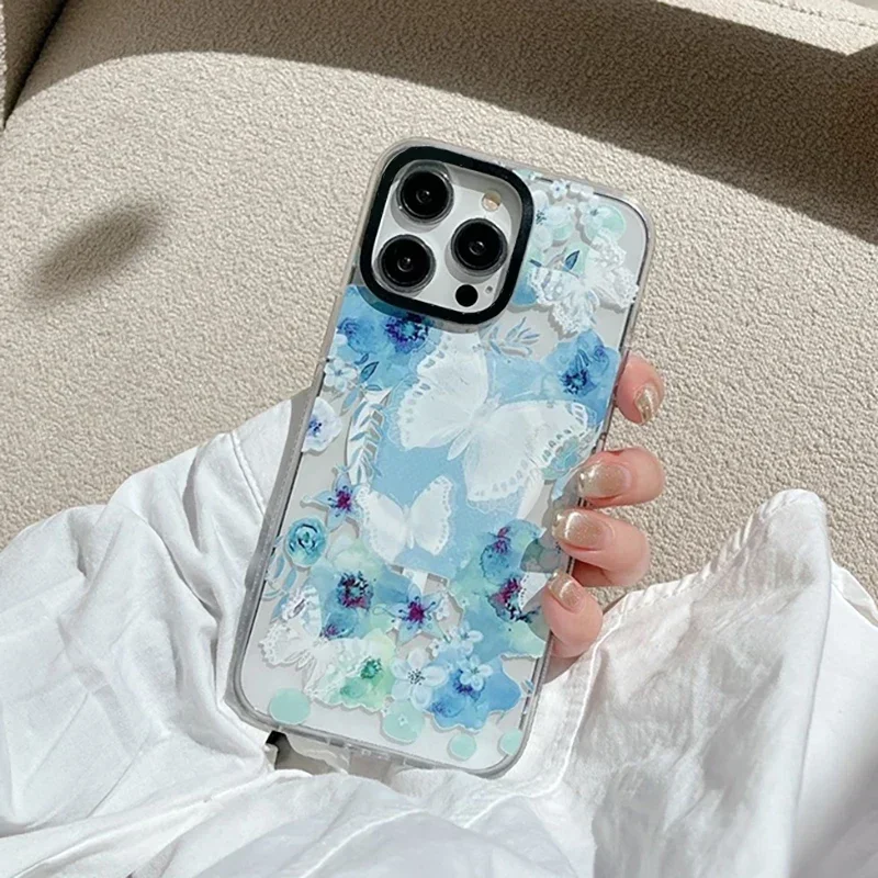 Butterfly Acrylic Transparent Border Magnetic iPhone 13 15 14 16 Pro Max Protective Case, Fits iPhone 16 Pro Max
Butterfly Acrylic Transparent Border Magnetic iPhone 13 15 14 16 Pro Max Protective Case, Fits iPhone 16 Pro Max