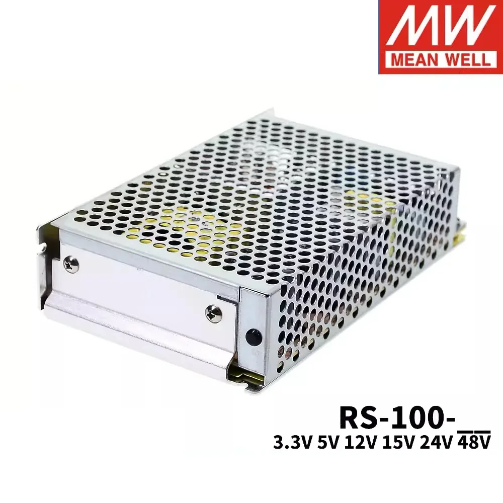 MEAN WELL RS-100 RS-100-5 RS-100-12 RS-100-15 RS-100-24 RS-100-48 100W Single Output Switching Power Supply
MEAN WELL RS-100 RS-100-5 RS-100-12 RS-100-15 RS-100-24 RS-100-48 100W Single Output Switching Power Supply