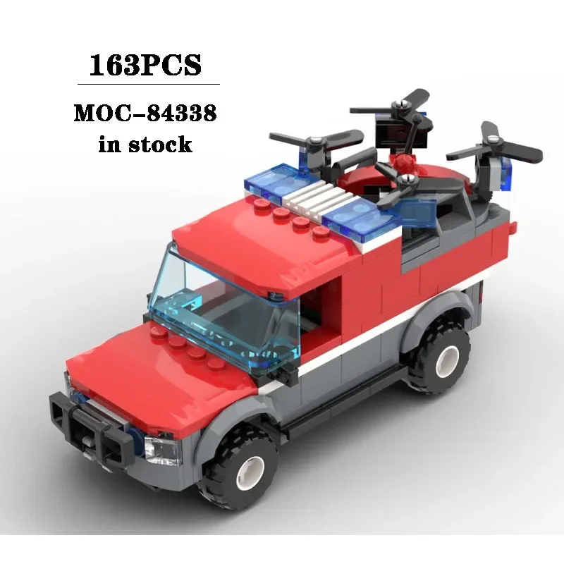 Building Blocks MOC-84338 Fire Truck Drone Base Vehicle Construction Model 163PCS Children's Birthday Gifts Christmas Toys
Building Blocks MOC-84338 Fire Truck Drone Base Vehicle Construction Model 163PCS Children's Birthday Gifts Christmas Toys